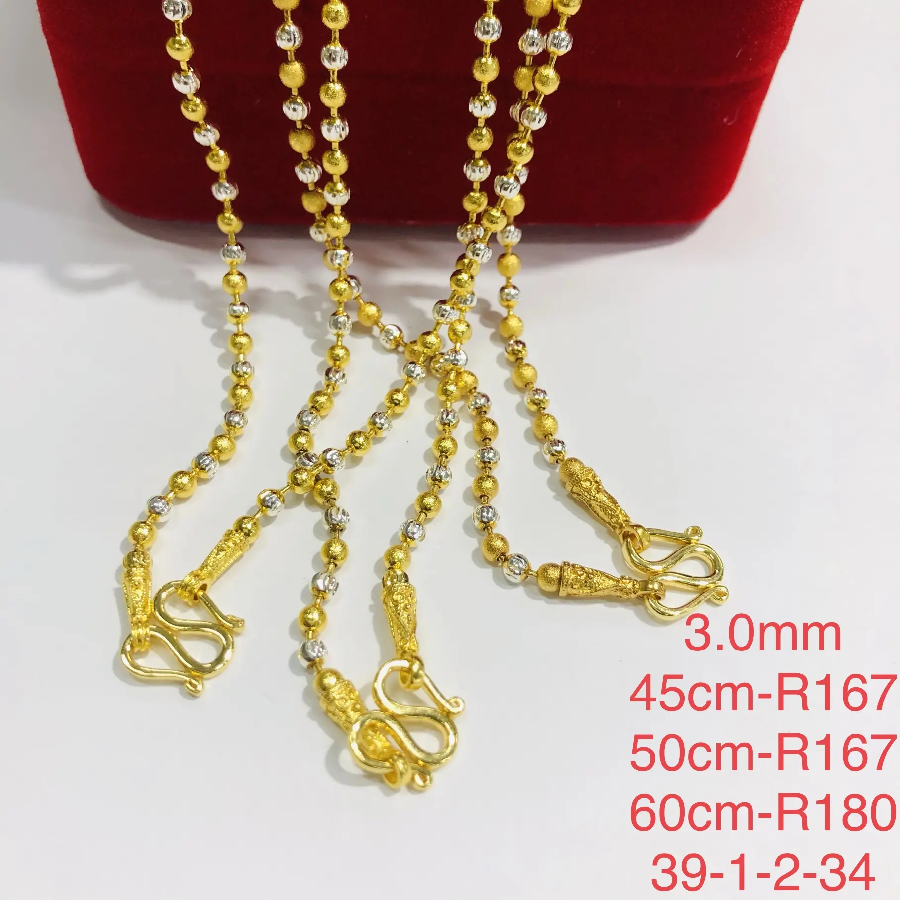 Xuping-cadena de oro de 24 quilates con diseño de Dubái para mujer, collar de oro de 24 quilates