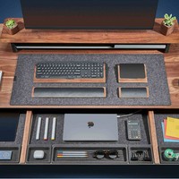 Support d'ordinateur portable en bois pliable et réglable, durable, écologique, avec support E-Sports, porte-gobelet extensible, système modulaire, pour l'école