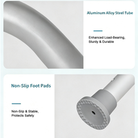 Siège de bain rotatif en aluminium pour personnes âgées, chaise de douche à hauteur réglable, antidérapant pour personnes handicapées et soutien après chirurgie