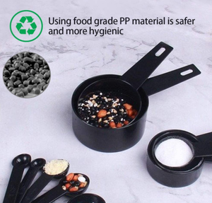10 Cái/bộ Đen Nhựa Đo Muỗng Thiết Lập Đo Ly - Product Image 5