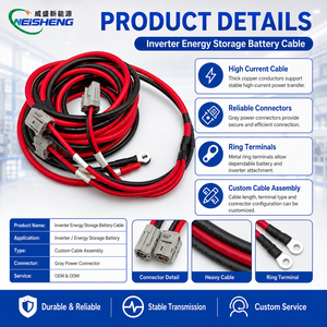 Aangepaste hoogspanningsbatterijkabelassemblage Anderson connector ringterminal OEM - Product Image 3