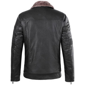 Chaqueta de Cuero Ligera para Hombre de Alta Calidad, Resistente al Viento, Transpirable, con Color y Logotipo Personalizables, Estilo Urbano, Invierno, Fabricante OEM - Product Image 2