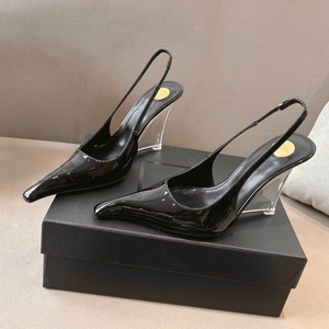 รองเท้าส้นสูงแบบสวมเปิดส้น ดีไซน์เรียบหรู ระบายอากาศได้ดี ขนาด 9 ซม. ประดับคริสตัล ส้นเข็ม สำหรับฤดูใบไม้ผลิ ฤดูใบไม้ร่วง งานพิธีการ และงานปาร์ตี้ ปี 2026 - Product Image 1