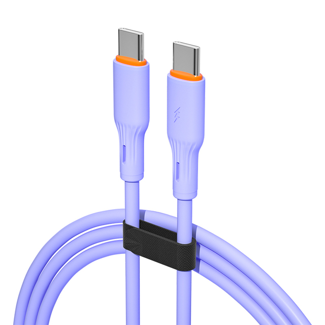 3A 100W Fast Charging USB Type-C to Type-C PD Cable with Braid Shielding 1 Meter for Macbook & Mobile Phone