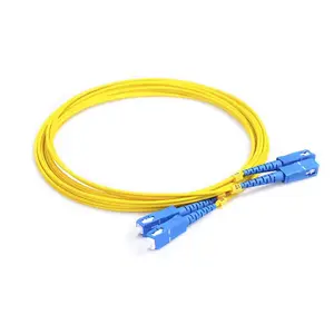 Customized Length Fiber Optic Patch Cord GYTA333 1+5/2.0 G652D 48 CORE/1 CORE Mini Sc Apc Waterproof Connector yellow