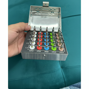 Venta caliente 25 piezas profesional reutilizable implante Dental Manual fuente de alimentación Kit taladro cónico con tapón instrumentos quirúrgicos - Product Image 1