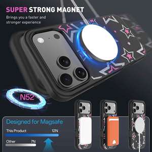 Soonleader เคสมือถือแบบแม่เหล็ก PC + TPU ลายสวยสำหรับ iPhone 17 PRO MAX อุปกรณ์เสริมเคสสำหรับผู้หญิง - Product Image 3