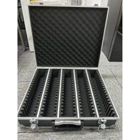 Boîte de rangement en aluminium avec serrure pour 100 supports de pièces de monnaie PCGS NGC, noire, étui à pièces de monnaie, étui grande capacité