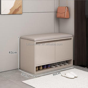 Banc à chaussures <span class=keywords><strong>d</strong></span>'<span class=keywords><strong>entrée</strong></span> FULLSUMMER <span class=keywords><strong>avec</strong></span> <span class=keywords><strong>rangement</strong></span> - Moderne et minimaliste, armoire à chaussures tout-en-un anti-poussière pour la maison, design compact - Product Image 5