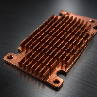 Pelat Radiator Pendingin Inverter IGBT Daya Industri dengan Sirip Tembaga Konduktivitas Tinggi Khusus