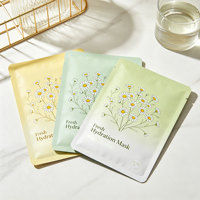 Sachets personnalisés pour masques faciaux, scellés sur trois côtés, imprimés, pour emballage cosmétique, échantillons, pochettes de rangement pour produits de beauté