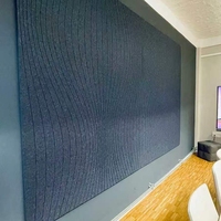 Panneau acoustique en feutre de polyester moderne avec motifs gravés personnalisés, panneau mural insonorisant pour hôtel, école, intérieur