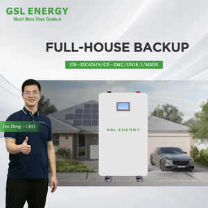 GSL 에너지 새로운 15KWH 가정용 에너지 저장 배터리 51.2V 200AH <span class=keywords><strong>LiFePo4</strong></span> 배터리 48V 터치 스크린 15kw 리튬 배터리 바퀴 - Product Image 1