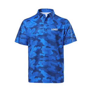 Custom Sublimation Print Summer Polyester Embroidered Short Sleeve Golf Polo T Shirt Men's Polo Shirts