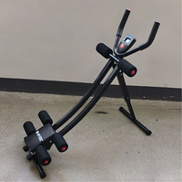 Vente directe d'usine, appareil d'exercice abdominal en métal pour usage domestique, unisexe, avec roue abdominale, entraîneur d'entraînement en salle, machine à crunch