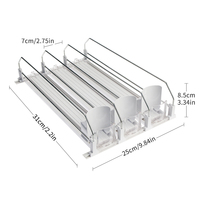 Système de poussoir pour étagère à boissons coulissante de magasin personnalisable, système de gestion intelligente des sodas, système d'affichage, organisateur de boissons pour réfrigérateur