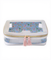 Sac de rangement pour tuiles de mahjong de luxe argenté, moderne, écologique, imperméable, transparent, style américain, avec fermeture éclair – En stock