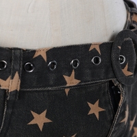 Jeans à jambe droite imprimés avec un motif personnalisé, inspirés des designers, pantalons de haute qualité avec ceinture, pantalons streetwear, fabricant