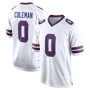 Jersey Sepak Bola Jahitan Khusus Pria # 17 # 14 # 12 # 11 # 27 Seragam Olahraga Biru Merah Putih Amerika XL Kaos Pertandingan Cepat Kering - Product Image 3