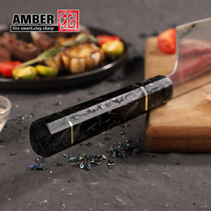 มีดทำครัวเชฟ 9 นิ้ว ผลิตจากเหล็กกล้าคาร์บอนสูง ดามัสกัส VG10 แบบญี่ปุ่น พร้อมด้ามจับคาร์บอนไฟเบอร์ - Product Image 6