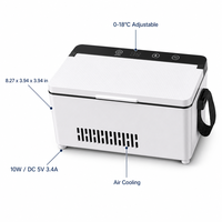 PoeticExist Glacière portable isotherme pour insuline avec poignée, rechargeable, double usage voiture et maison, pour le stockage de médicaments et aliments, maintien au froid 48h