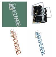 Mini échelle télescopique électrique en alliage d'aluminium Loft Design moderne Escalier d'extension pliable portable pour une utilisation en appartement