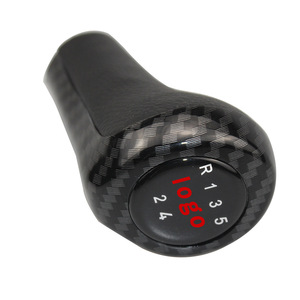 Pommeau de levier de vitesse en fibre de carbone pour BMW 5 vitesses 6 vitesses, logo personnalisé, levier de vitesse ergonomique - Product Image 1