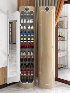 Étagère à chaussures rotative intelligente moderne de grande capacité, armoire de désinfection multifonctionnelle en métal pour entrée, hall, balcon - Product Image 2