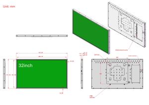 Écran publicitaire numérique <span class=keywords><strong>pour</strong></span> centre commercial, ultra-fin, ultra-étroit, 10 mm, 4K, mural, 32/43/55/65/75 pouces - Product Image 6