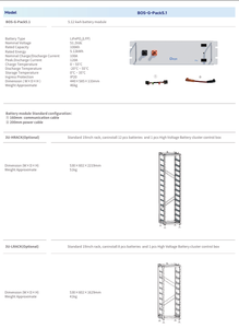 Batteries LiFePO4 empilables séparées haute tension Deye Bos-g Pro 25 kWh 40 kWh 60 kWh 80 kWh CAN - Product Image 4