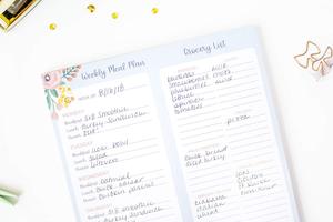 Myway สมุดวางแผนมื้ออาหารแผ่นจดบันทึก,กระดาษโน้ตสำหรับช้อปปิ้งมีการฉีกขาดแบบพิมพ์ลายตามสั่งมาใหม่ประจำสัปดาห์ - Product Image 5
