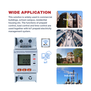 ADL200-NK fungsi penagihan komersial Complex 60A Input Wifi Meter prabayar fase tunggal - Product Image 3