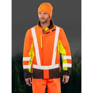 Ropa de trabajo sostenible de seguridad de 3 capas de softshell reciclado - Product Image 1