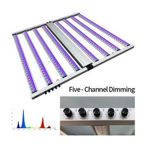 Lumière végétale horticole SAMSUNG LM301H LM281B puces cinq canaux Dim spectre complet vert bleu rouge 8 barres 800W LED élèvent des lumières - Product Image 3