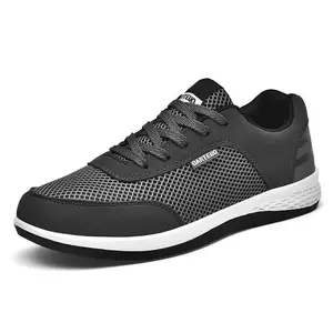 Venda quente 40 Sapatos Pretos Casuais Para Homens Novo Estilo Caminhada Ao Ar Livre dos homens Sneakers