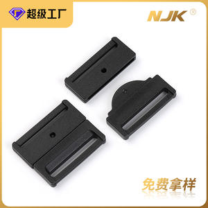 Boucle coulissante en plastique noir, diamètre intérieur de 30mm, pour sacs, sac à dos durable, sangle de poitrine, ceinture de taille, accessoire - Product Image 5