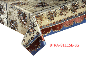 Premium Embossed PVC <strong>Table</strong> <strong>Cover</strong> <strong>Waterproof</strong> and Stylish Gold Floral Design for Homes and Cafes Nonwoven Technique - Product Image 6