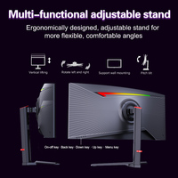 Nouvel écran de jeu HDR400 1000R de 34 pouces 240 Hz PD65W HVA pour PC avec livraison rapide