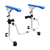 Support de toilette médical promotionnel pour la récupération post-anévrisme, avec pince rotative à 360°, poignée antidérapante en PE, réglable en longueur et en hauteur
