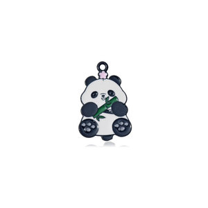 Pendentif en alliage de zinc motif panda de dessin animé, kit de matériaux pour breloques de bracelet et accessoires capillaires DIY, Printemps 2024 Jinhua GJ169 - Product Image 5