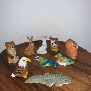 Animales de madera de estilo madera, juguete de madera hecho a mano para niños - Product Image 2