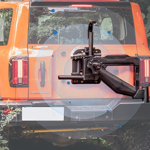 Accesorios de Modificación Todoterreno <span class=keywords><strong>4X4</strong></span>, <span class=keywords><strong>Soporte</strong></span> de Montaje de Llanta de <span class=keywords><strong>Repuesto</strong></span> de Acero, Porta Llantas Trasero para Accesorios GWM Tank 300 - Product Image 4