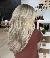 Perruque sans couture en dentelle de luxe blonde dimensionnelle chaude à neutre de qualité supérieure, collection européenne, avec filet diamant pour femmes