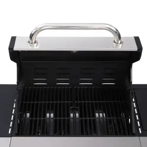 2024 Hot Selling New Design Sturdy Durable Stainless Steel Large Outdoor Barbecue Grill Portable Barbecue Stove Bbq Gas Grills