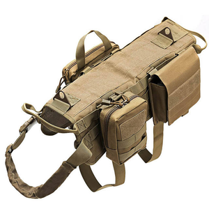 Ensemble de harnais et de laisse pour <span class=keywords><strong>petit</strong></span> chien durable avec un matériau en tissu de luxe, design tactique pour l'entraînement des bergers allemands et des <span class=keywords><strong>malinois</strong></span> - Product Image 1