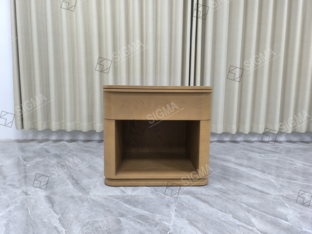 Wood Bedside Cabinet Bedroom Furniture Nightstand Wood Furniture Set Customized