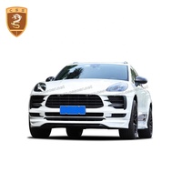 Nouveau Design de jupes latérales en Fiber de carbone diffuseur arrière Kit de lèvre avant pour Porsche Macan TKT Style Kit de carrosserie