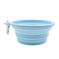 Bol pliable en silicone pour animaux de compagnie, bol télescopique pour nourriture et eau pour chat et chien, mangeoire de voyage en plein air, pliable