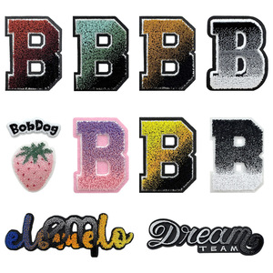 Écussons brodés personnalisés pour brosses à dents, thermocollants, à presser à chaud, avec broderie dégradée effet gazon, badges de transfert thermique pour vêtements et sacs - Product Image 3