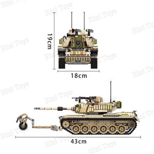 Panlos 632004 <span class=keywords><strong>M60</strong></span> Magach Tanques de Batalla Principales, Camiones Militares, Lanzamisiles, Juguetes de Bloques de Construcción, Conjuntos de Bloques de Construcción de Misiles Antitanque - Product Image 4